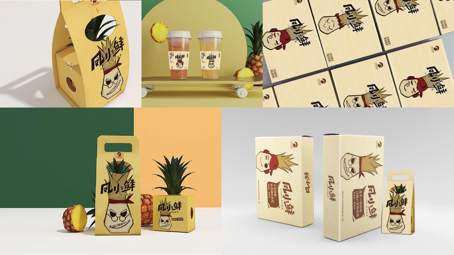 遵义凤小鲜凤梨品牌形象设计